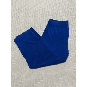 Chicos royal blue pull on lounge pants size L